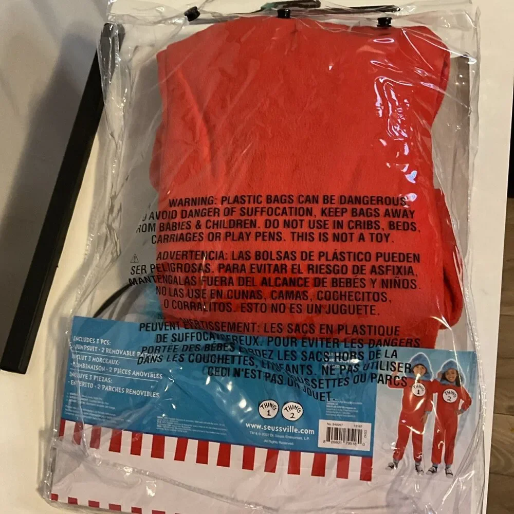 DR SEUSS THING CHILDS COSTUME Kids Medium 8-10